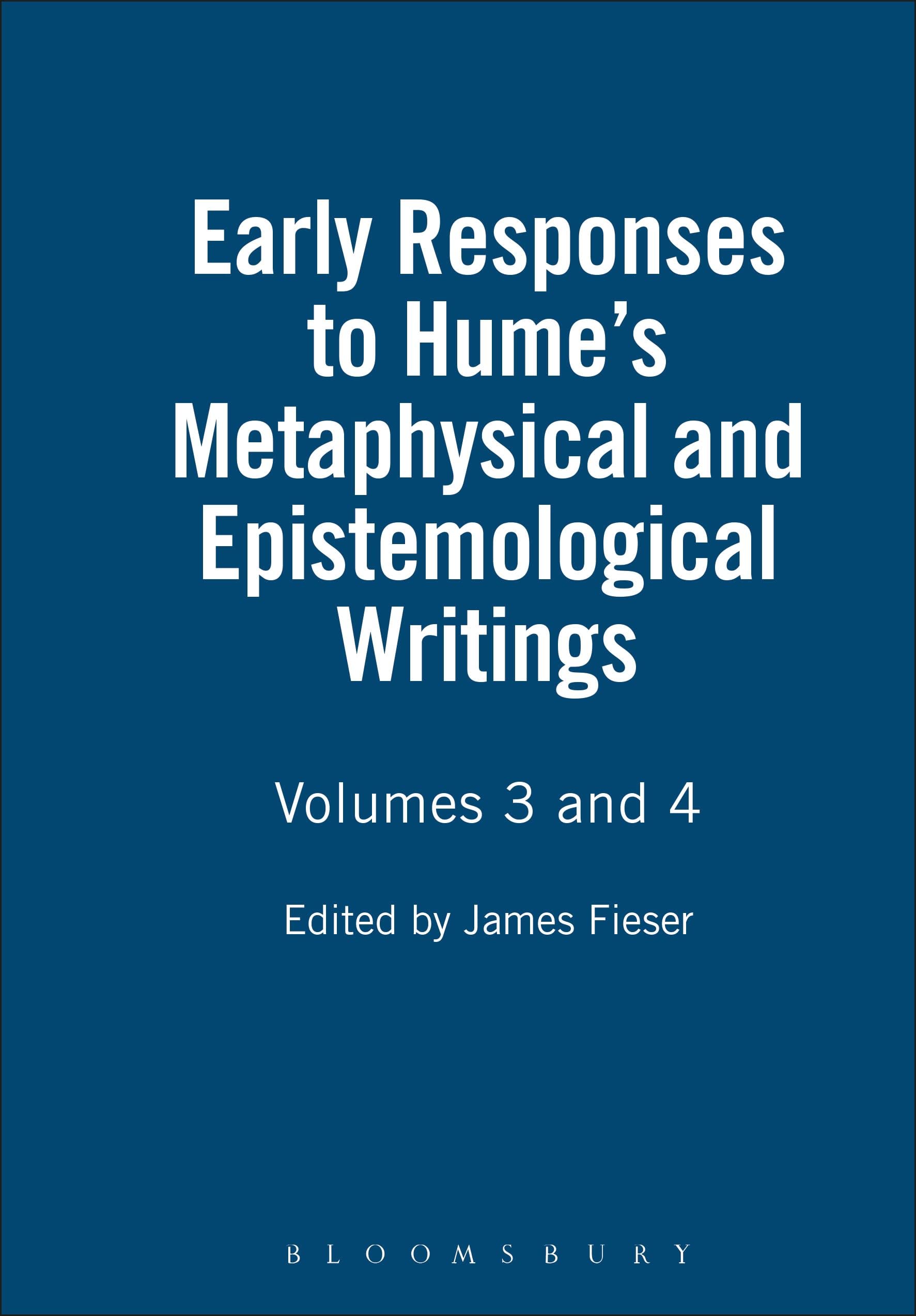 Early Responses to Hume's Metaphysical and Epistemological Writings Philosophy