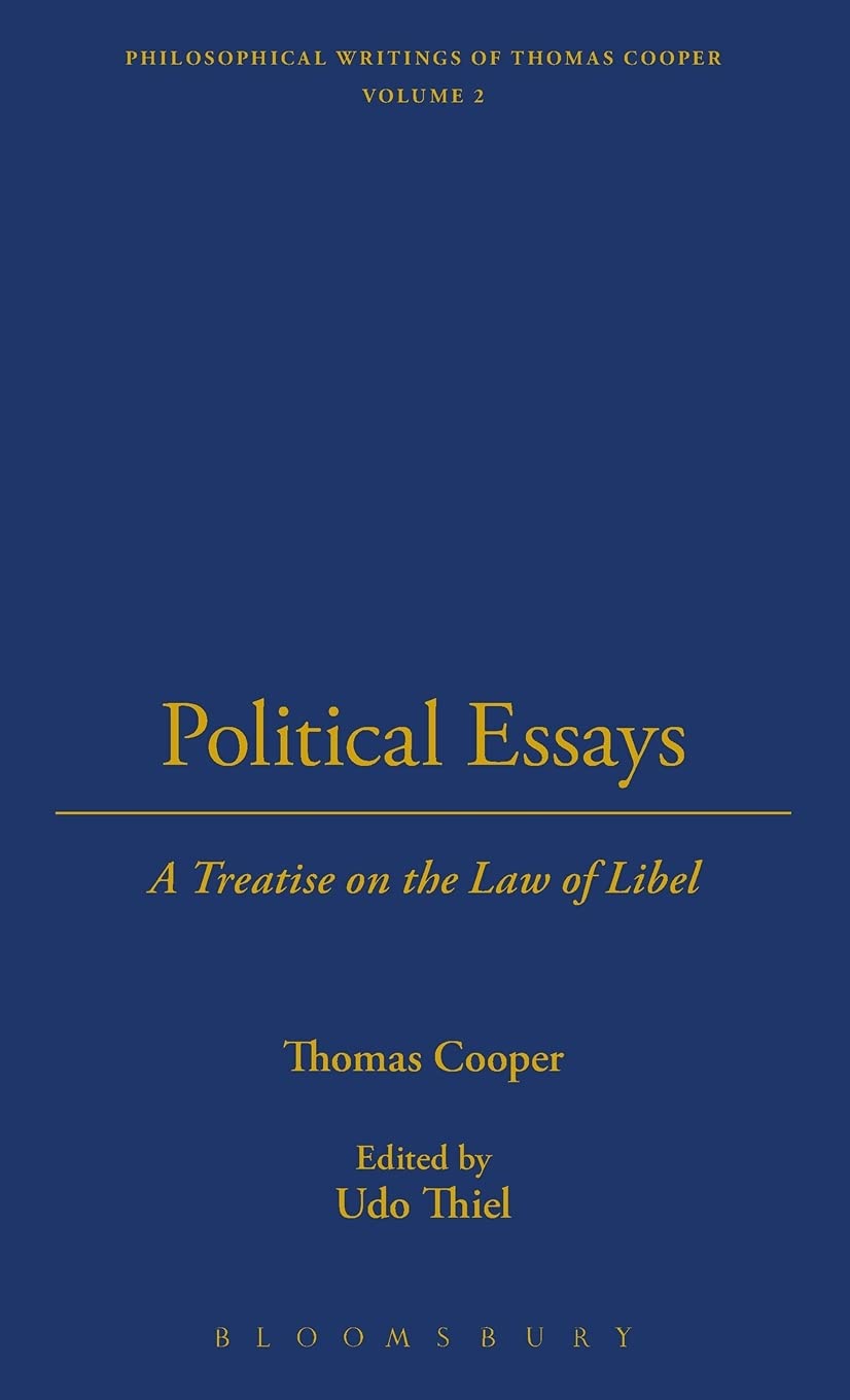 Political Essays (Thoemmes Library of American Thought, Band 21) Philosophy