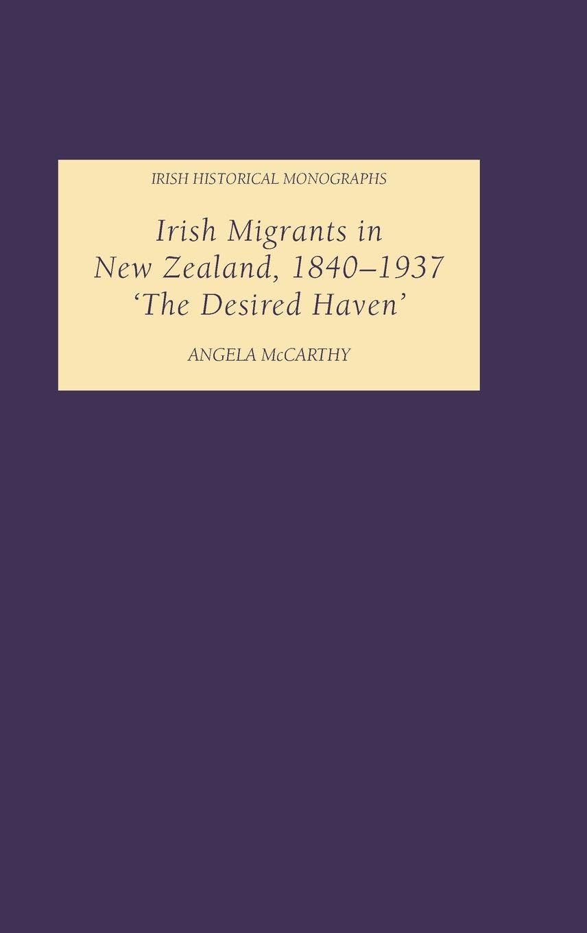 Irish Migrants in New Zealand, 1840-1937 Books