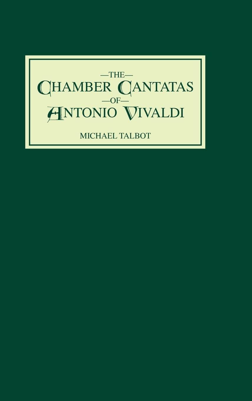 The Chamber Cantatas of Antonio Vivaldi Art & Literature