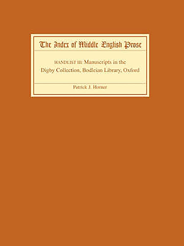 The Index of Middle English Prose Classics