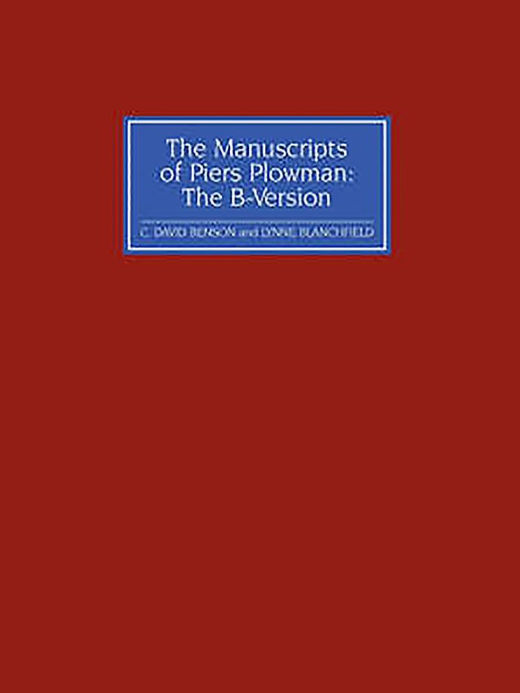 The Manuscripts of Piers Plowman Poetry