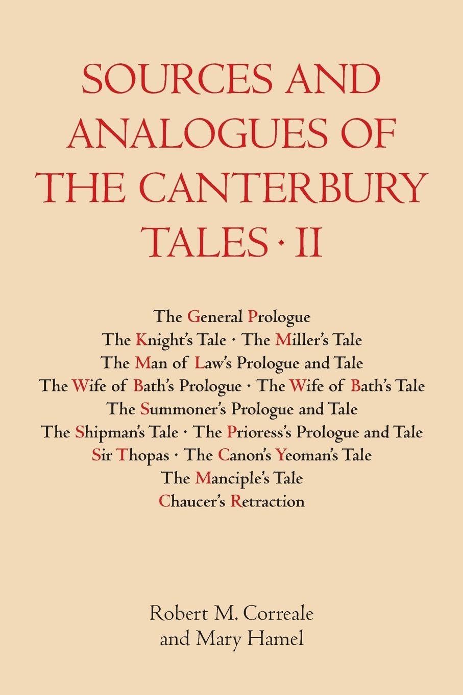 Sources and Analogues of the Canterbury Tales Contemporary literature