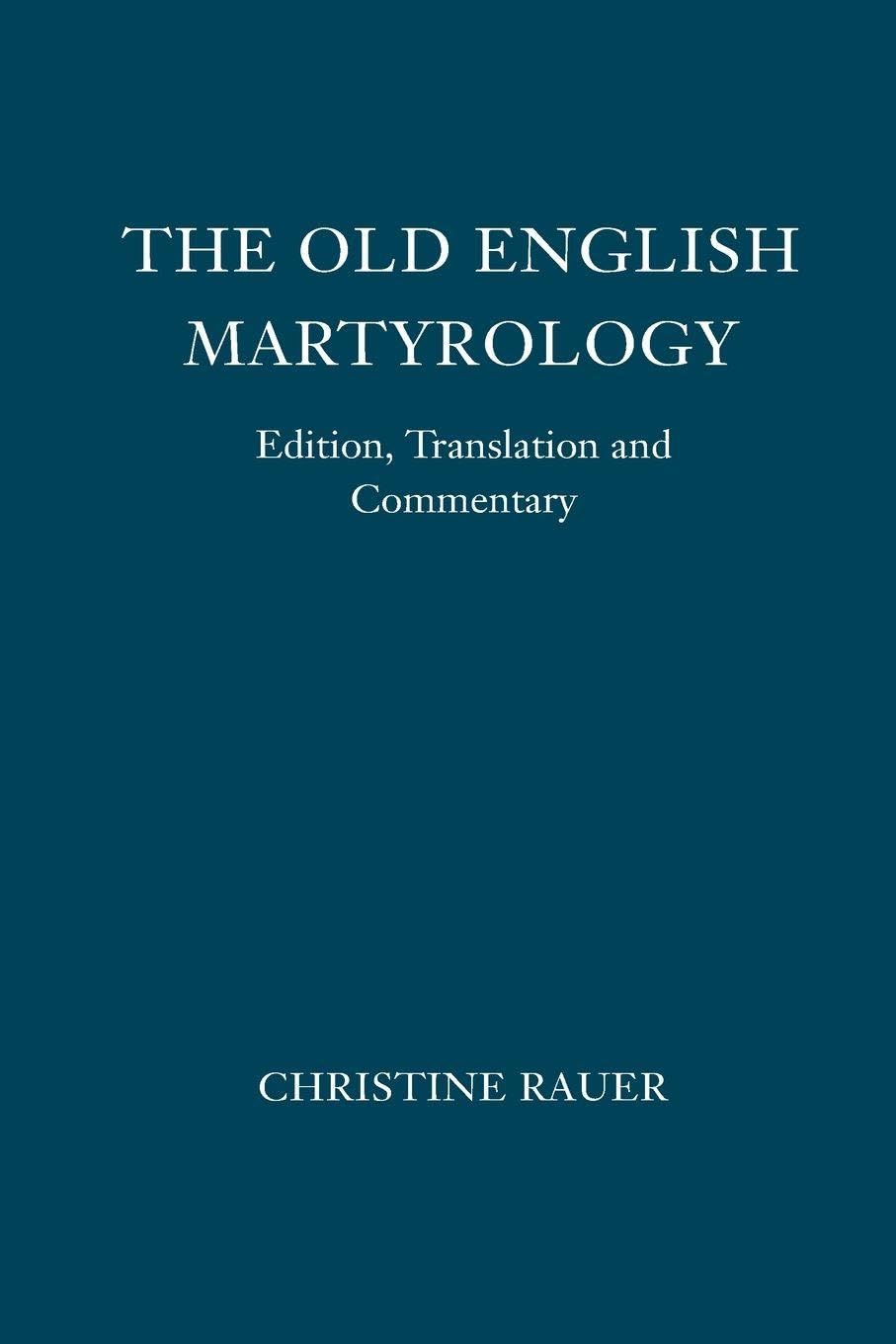 The Old English Martyrology Historical Fiction