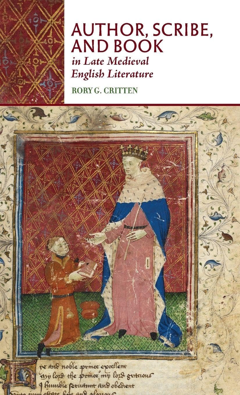 Author, Scribe, and Book in Late Medieval English Literature Contemporary literature