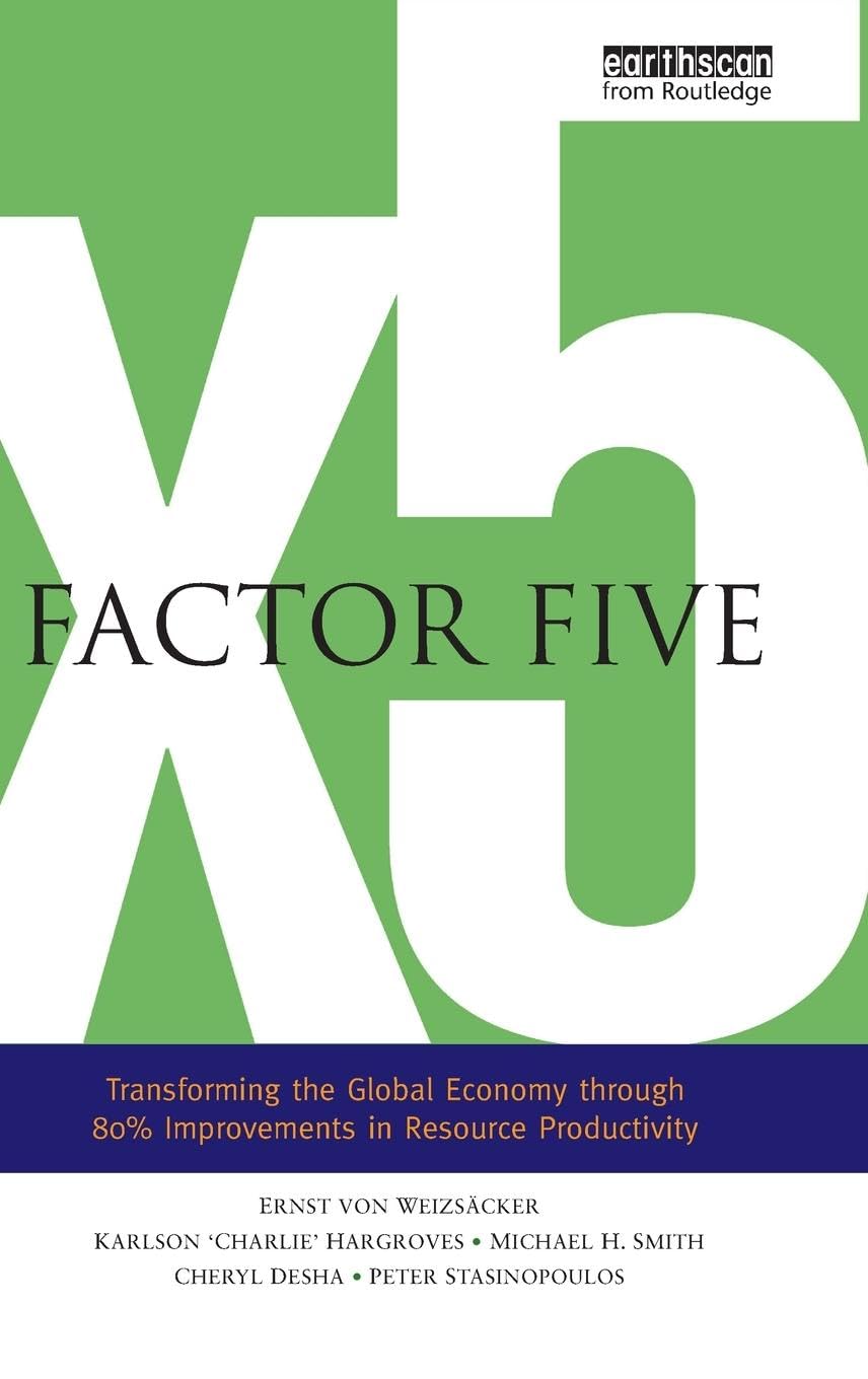 Factor Five: Transforming the Global Economy through 80% Improvements in Resource Productivity Business, Finance & Career