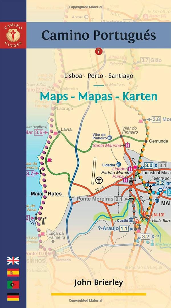 Camino Portugues: Maps - Mapas - Karten: Lisboa - Porto - Santiago Leisure, Home & Garden