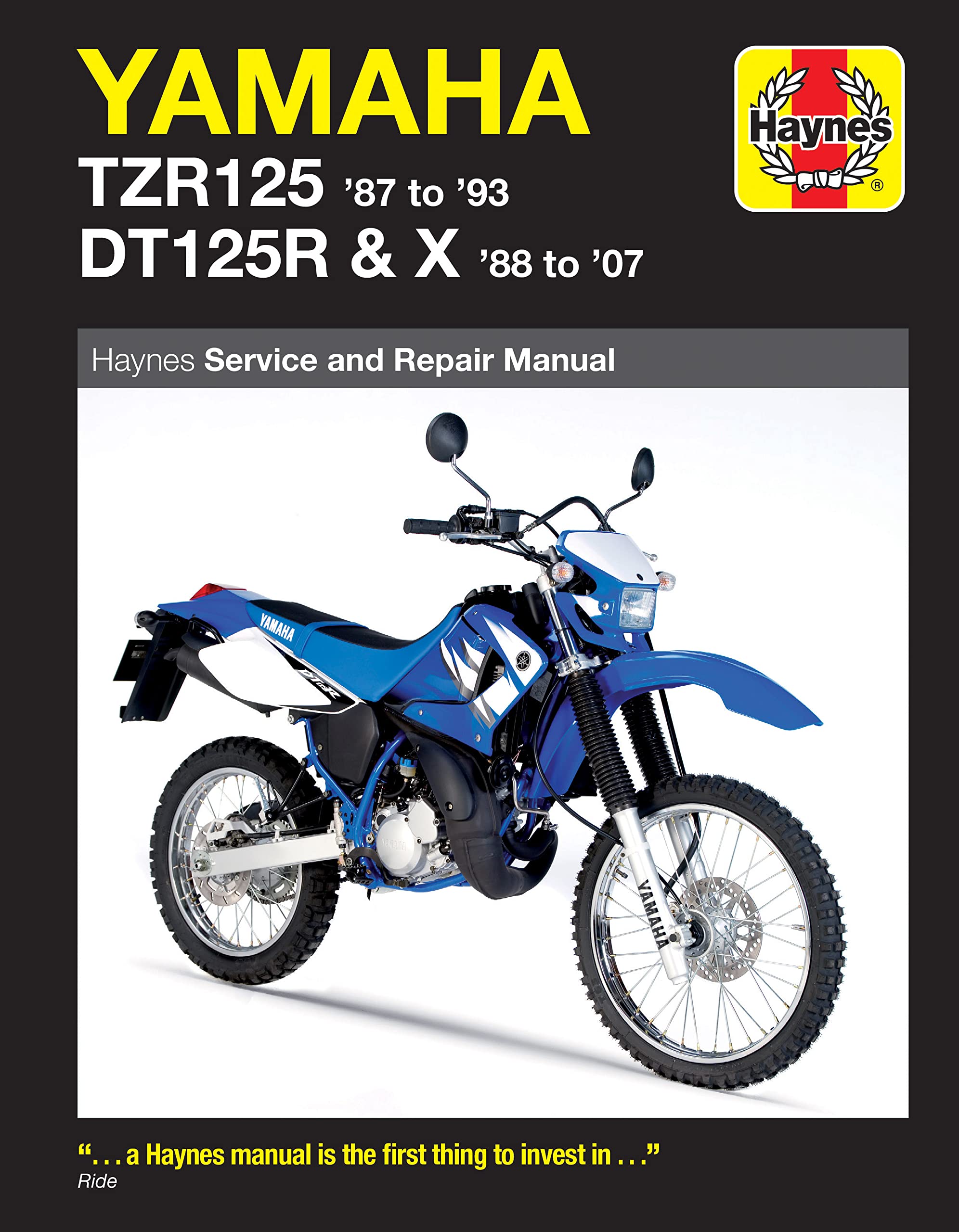 Yamaha TZR125 (87 - 93) & DT125R/X (88 - 07) book