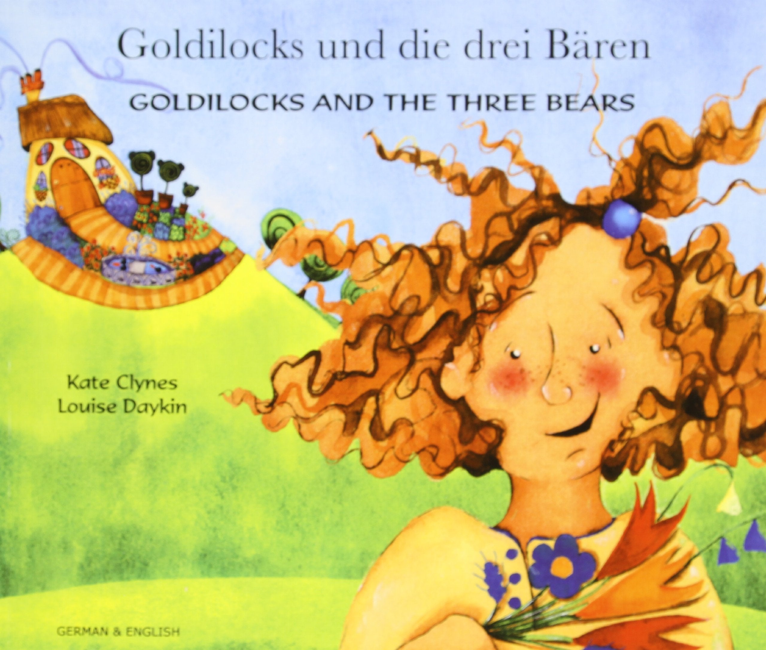 Goldilocks and the Three Bears in German and English book