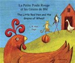 The Little Red Hen and the Grains of Wheat (English/French) book