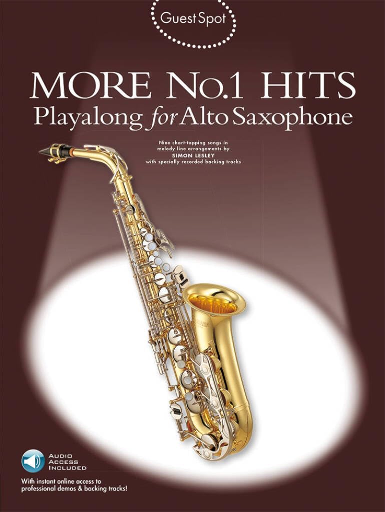 Guest Spot: More No.1 Hits Playalong For Alto Saxophone (Book, CD): Noten, CD für Alt-Saxophon Arts & Music