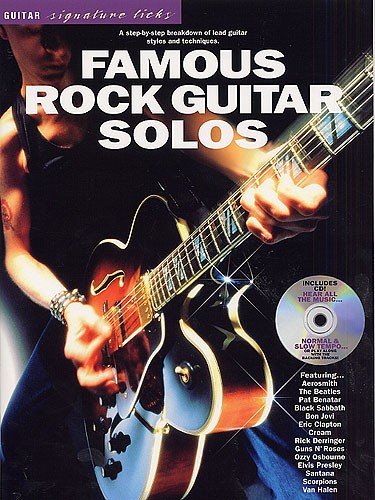 Guitar Signature Licks: Famous Rock Guitar Solos Sheet Music