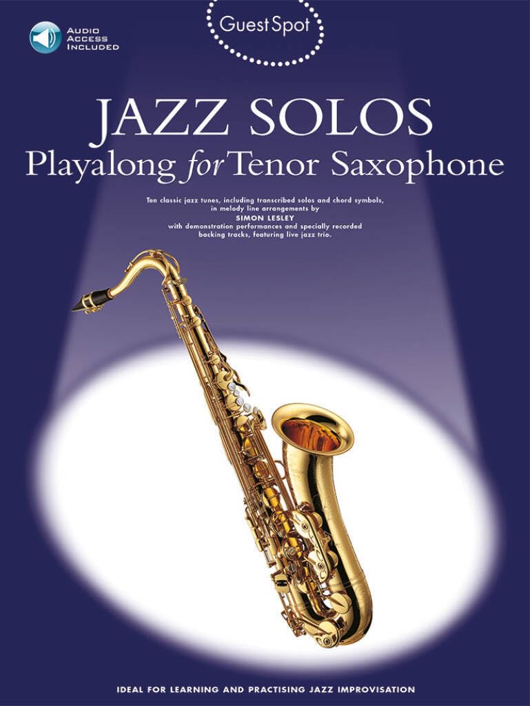 Guest Spot for Tenor Saxophone: Jazz Solos book