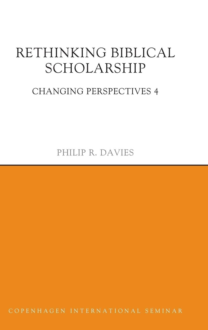 Product Image: Rethinking Biblical Scholarship