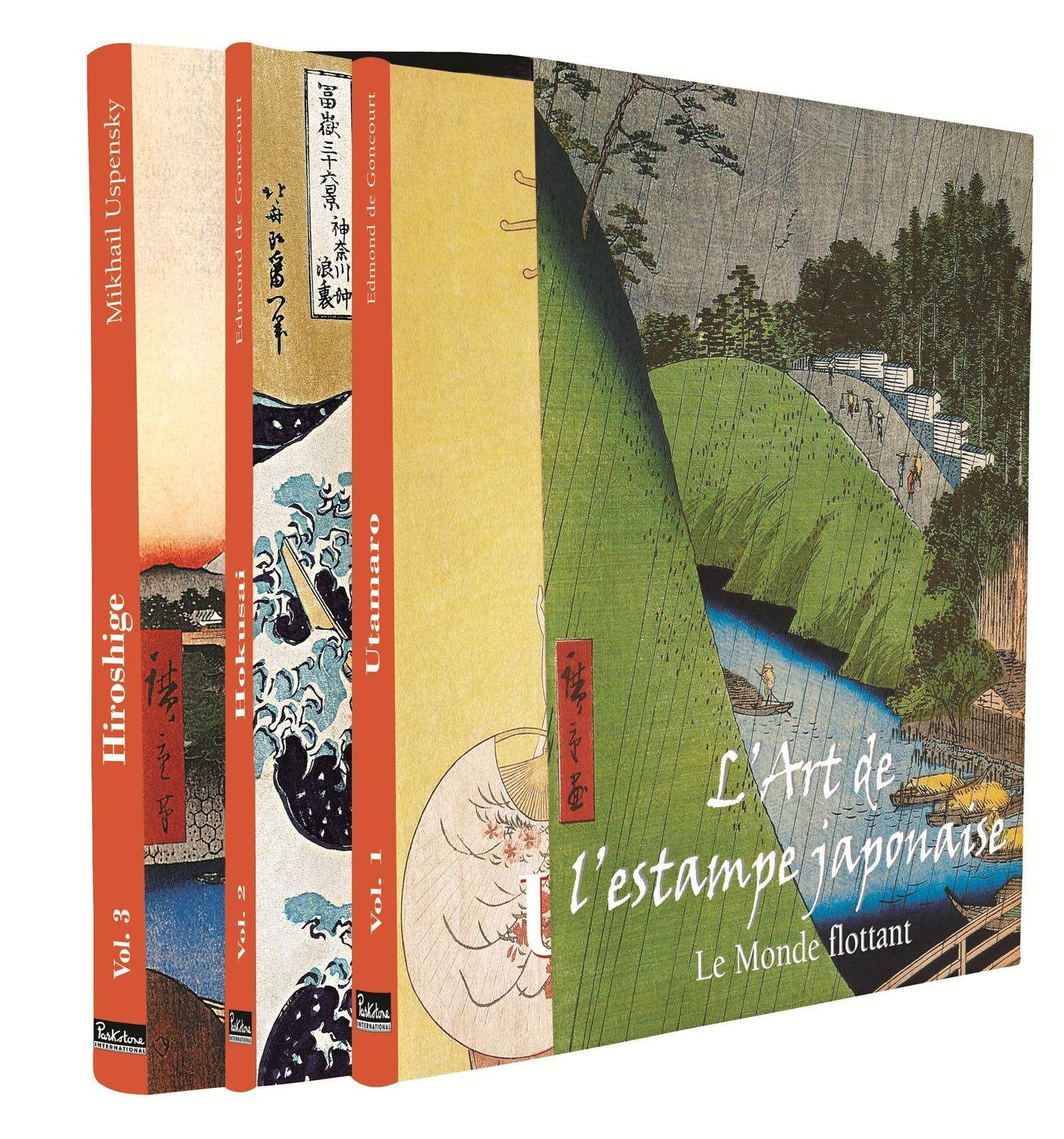 L'art de l'estampe japonaise, 3 volumes : Hiroshige, Utamaro, Hokusai book