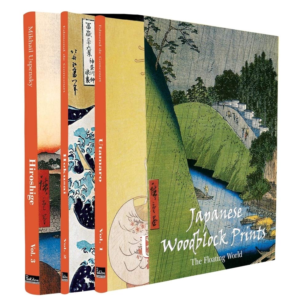 Japanese Woodblock Prints, The Floating World: Utamaro/Hiroshige/Horusai book