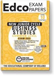 Business Studies, New Junior Cycle Common Level Exam 2022 - Edco Exam Papers book
