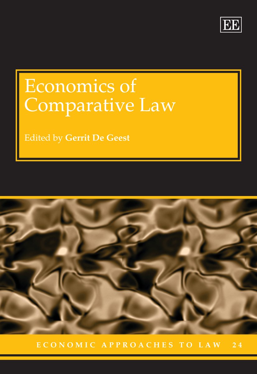 Economics of Comparative Law (Economic Approaches to Law, 24, Band 24) Law