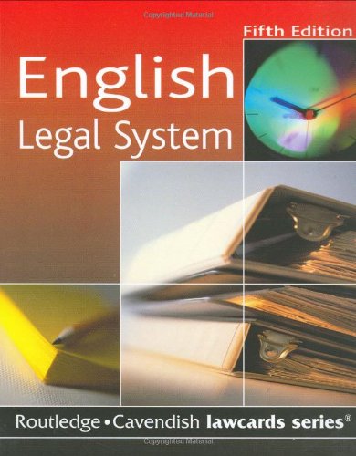 English Legal System (Lawcards Series) Law