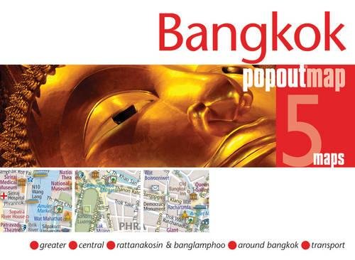 Bangkok PopOut Map: Greater, Central, Rottanakosin & Banglamphoo, Around Bangkok, Transport (Popout Maps) Leisure, Home & Garden
