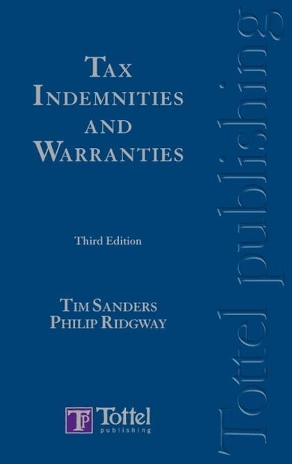 Tax Indemnities and Warranties Law