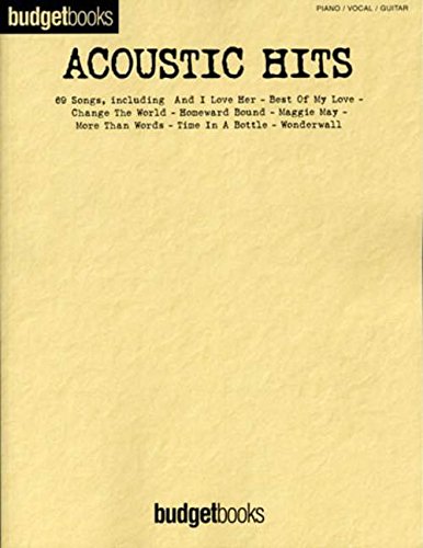 Acoustic Hits, Songbook: piano/vocal/guitar. 69 Songs Sheet Music