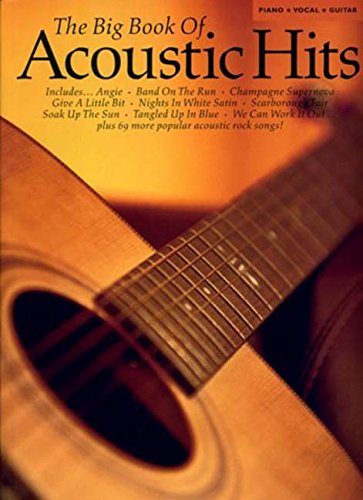 The big book of acoustic hits piano, voix, guitare book