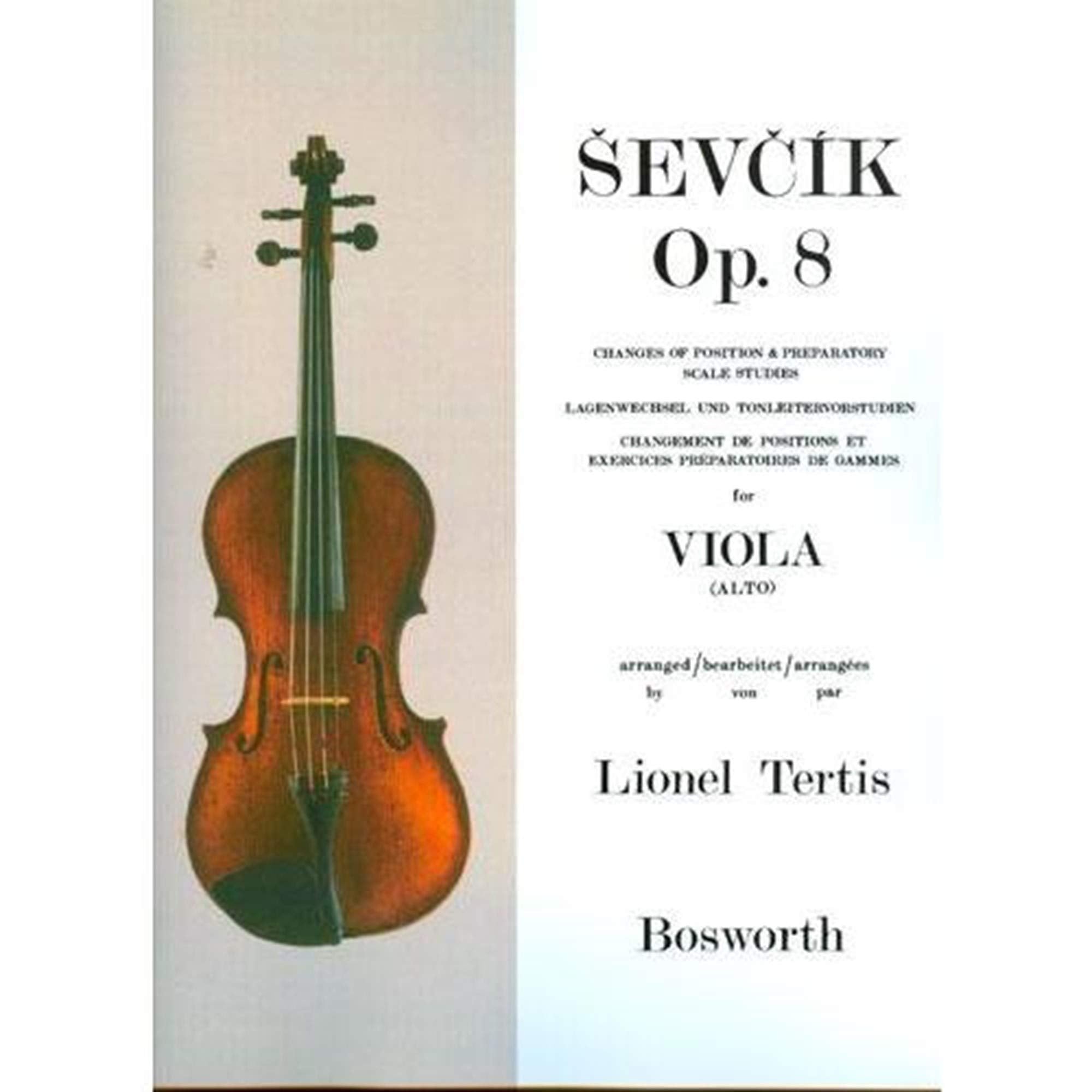Sevcik for Viola - Opus 8: Changes of Position & Preparatory Scale Studies Sheet Music