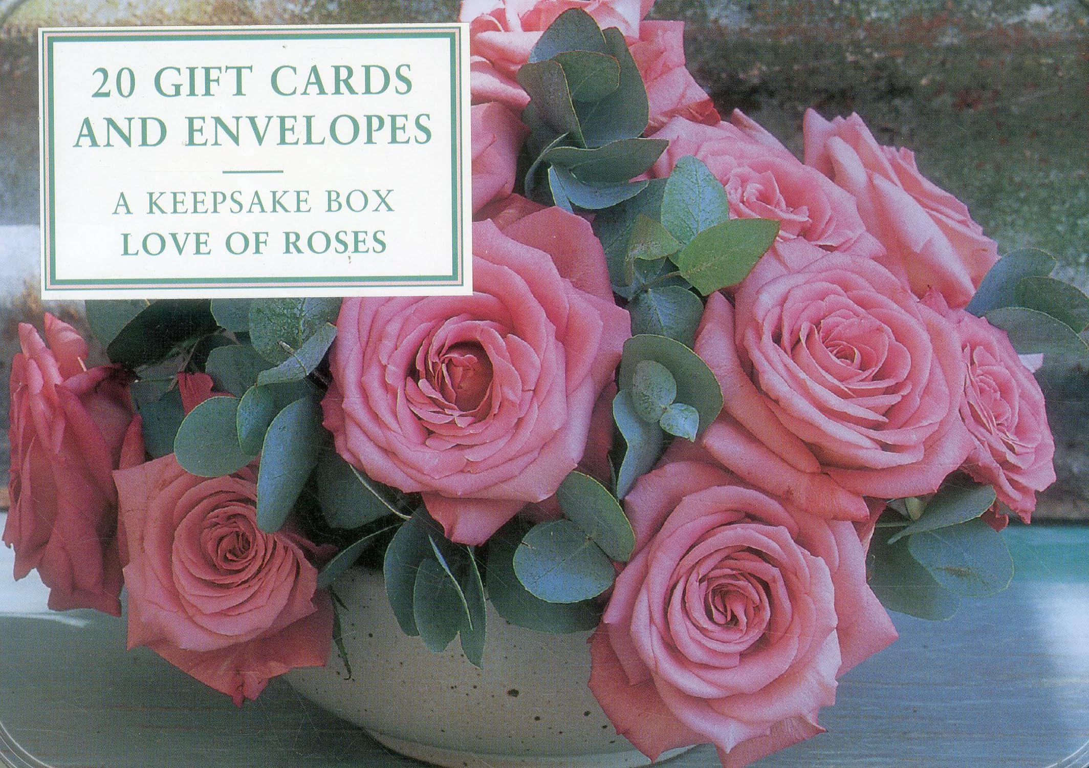 Tin Box of 20 Gift Cards and Envelopes: Love of Roses: A Wonderful Collection of Rose Notecards and Envelopes Contained Within a Pretty Keepsake Tin B Living & Furnishing