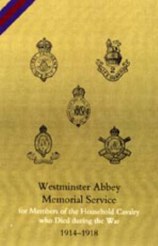 Westminster Abbey. Memorial Service for Members of the Household Cavalry Who Died During the War 2003 Social Sciences