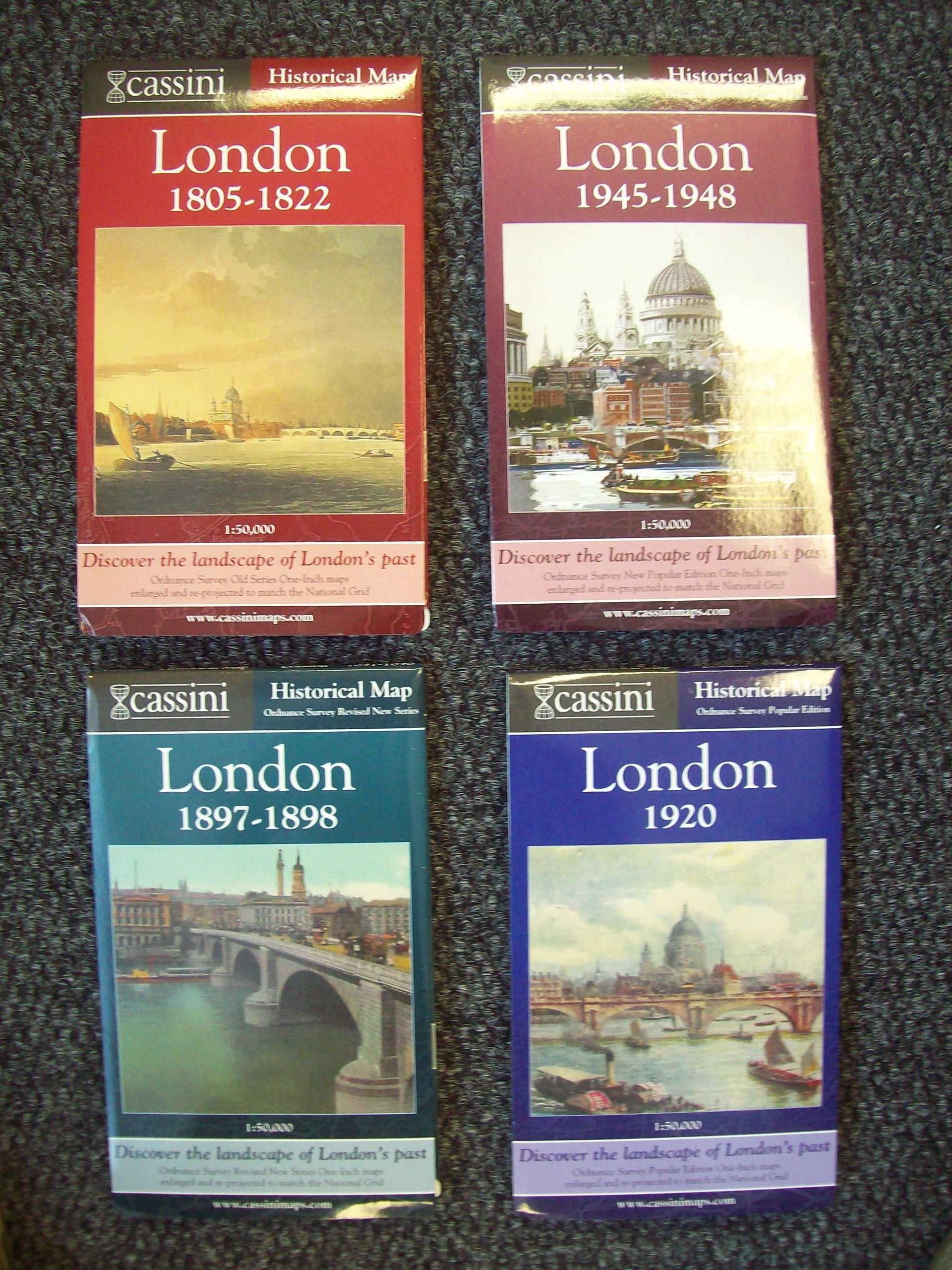 Cassini Historical Maps, London: Discover the Landscape of London's Past (Cassini London Historical Map) Geology & Geography