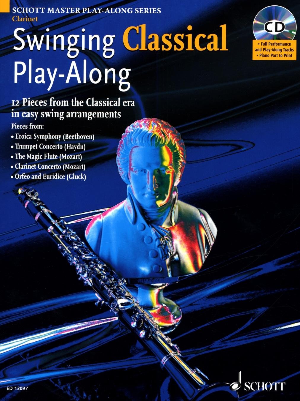 Swinging Classical Play-Along. Klarinette; Klavier ad lib Sheet Music