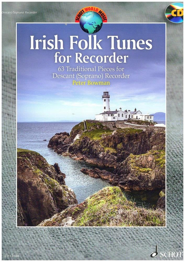 Irish Folk Tunes for Descant Recorder + CD: 63 Traditional Pieces book