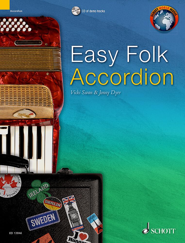 Easy Folk Accordion: 29 Traditional Pieces. Akkordeon. (Schott World Music) Sheet Music