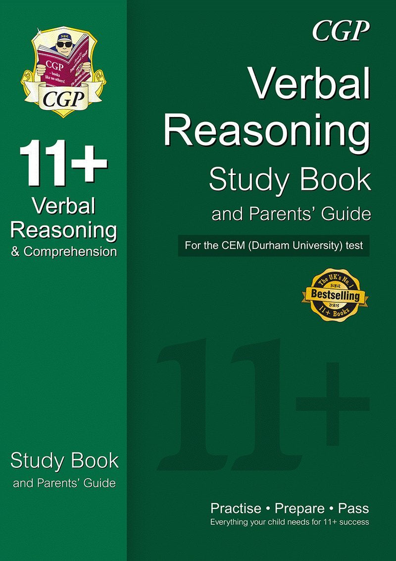 11+ Verbal Reasoning Study Book and Parents' Guide for the CEM Test (CGP 11+ CEM) Study Guides