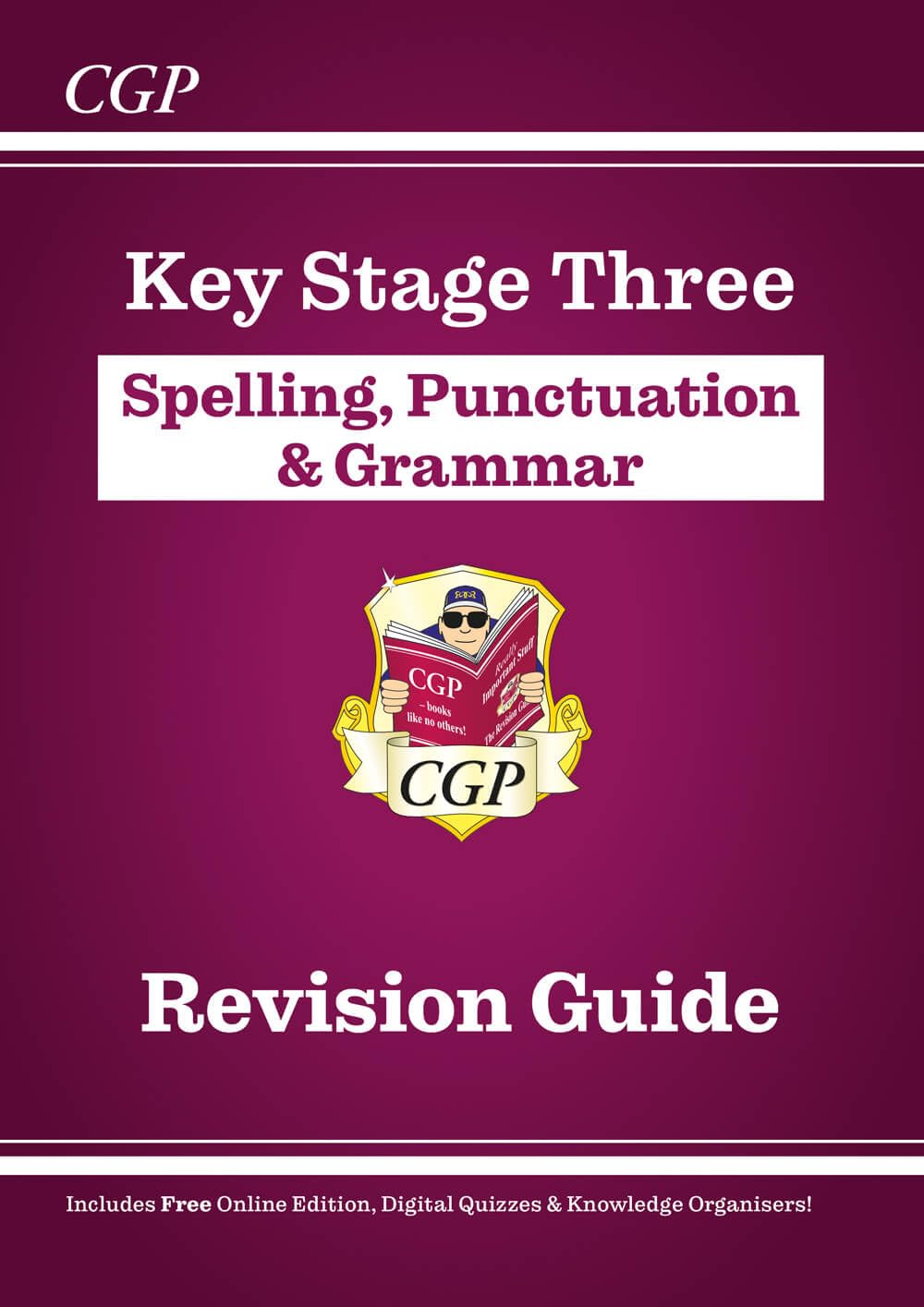 KS3 Spelling, Punctuation & Grammar Revision Guide (with Online Edition & Quizzes) (CGP KS3 Revision Guides) Professional & Reference Books