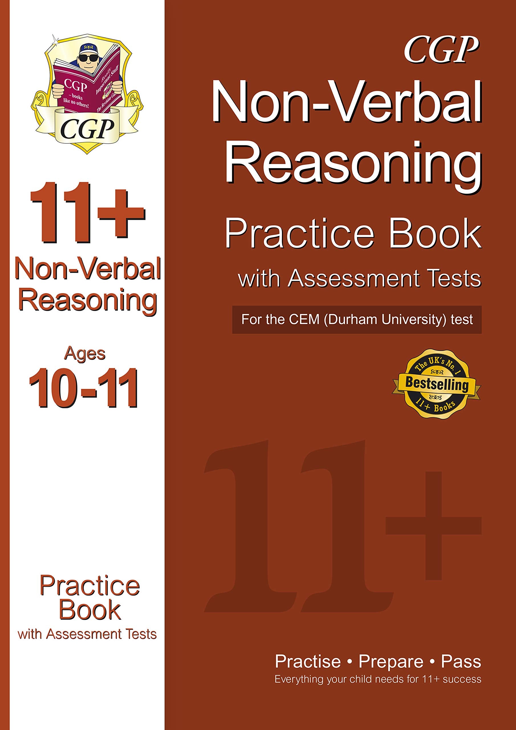 11+ Non-verbal Reasoning Practice Book with Assessment Tests (Age 10-11) for the CEM Test (CGP 11+ CEM) Study Guides