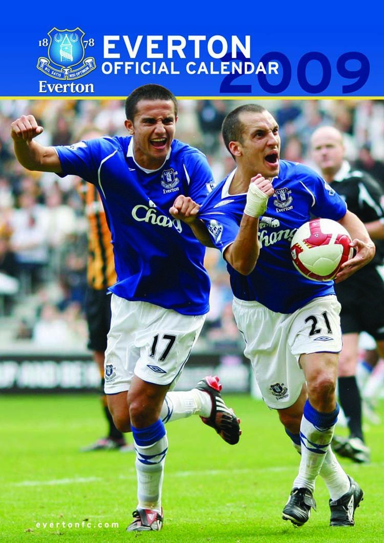 Official Everton Football Club Calendar 2009 2009 Books