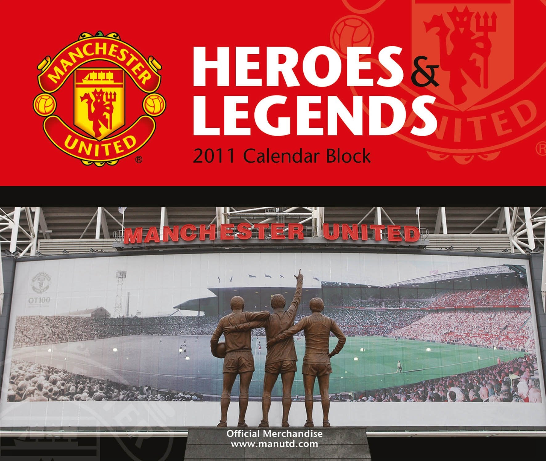 Official Manchester United FC 2011 Block Calendar Books
