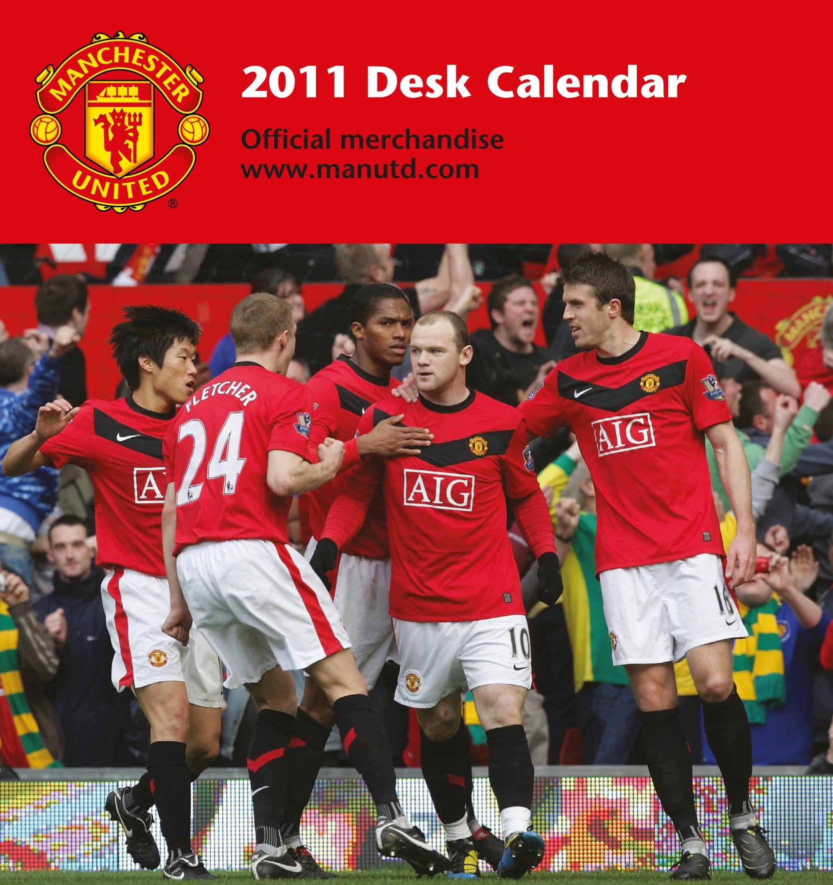 Official Manchester United FC 2011 Desk Easel Calendar Books