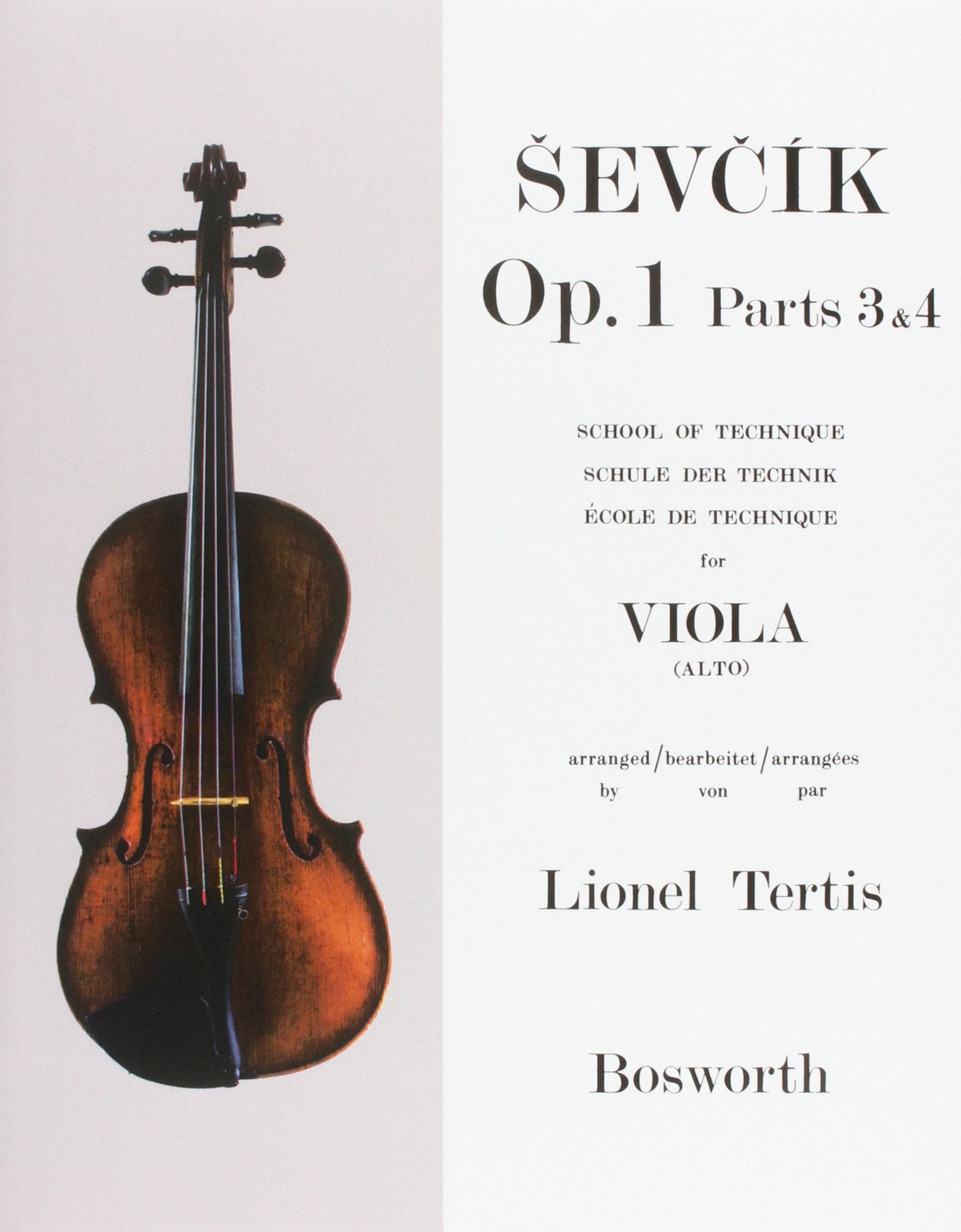 School of Technique: Sevcik Viola Studies (3-4) Sheet Music