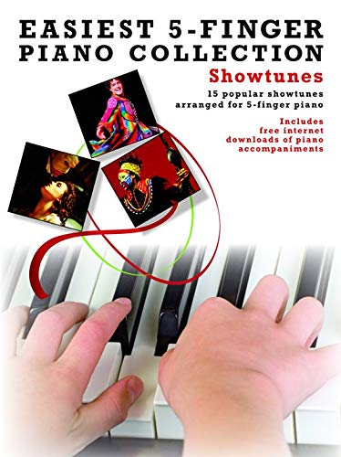 Easiest 5-finger piano collection: showtunes piano+telechargement book