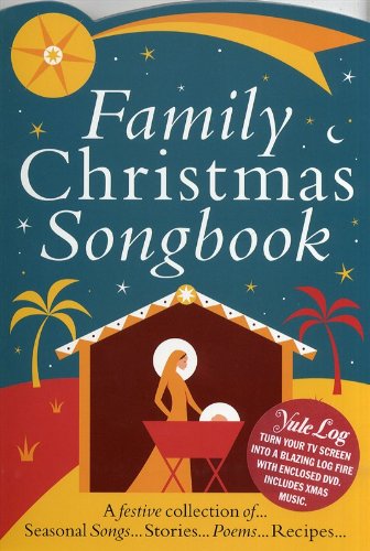 Family Christmas Colour Songbook Yule Log DVD Sheet Music