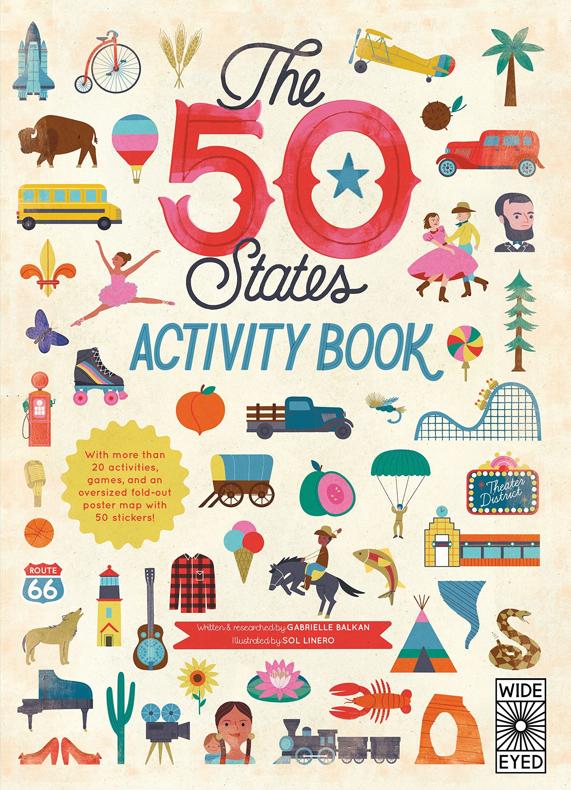 The 50 States Activity Book: With More Than 20 Activities, a Fold-out Map Poster, and 50 Stickers! book