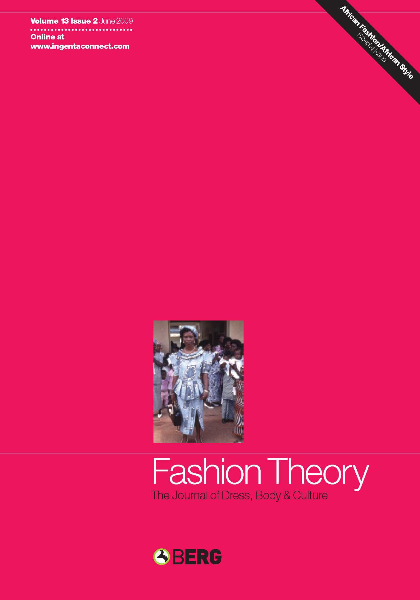 Fashion Theory Issue 2: The Journal of Dress, Body & Culture: African Fashion/ African Style book
