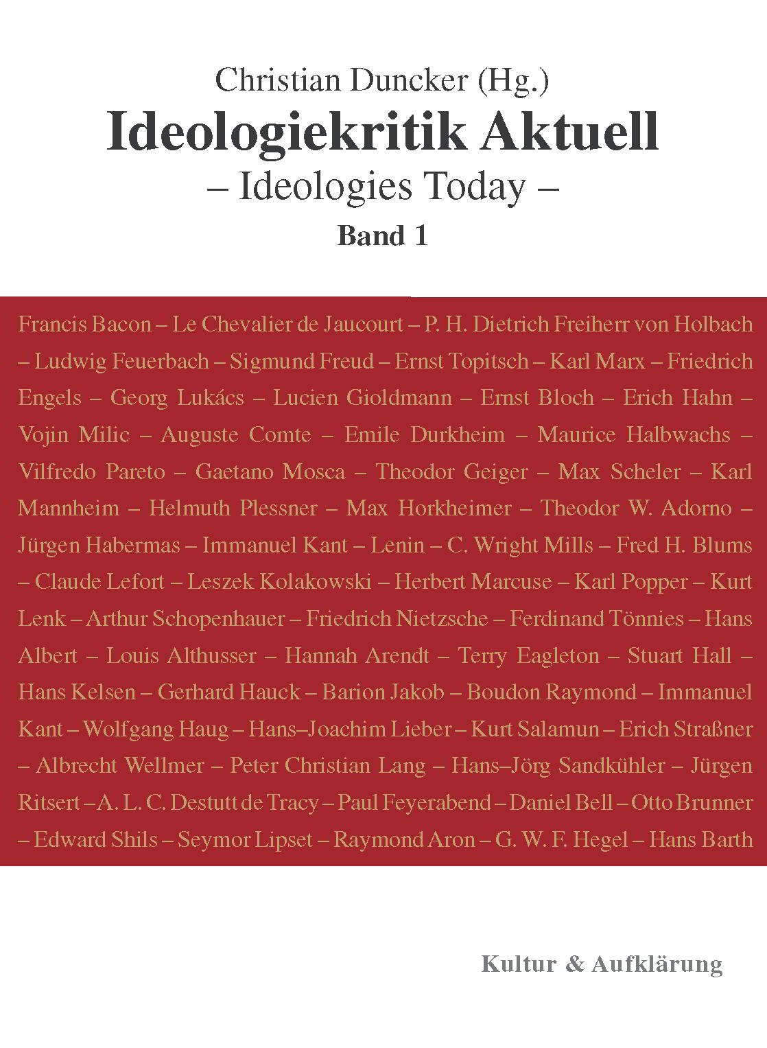 Ideologiekritik aktuell /Ideologies Today Law