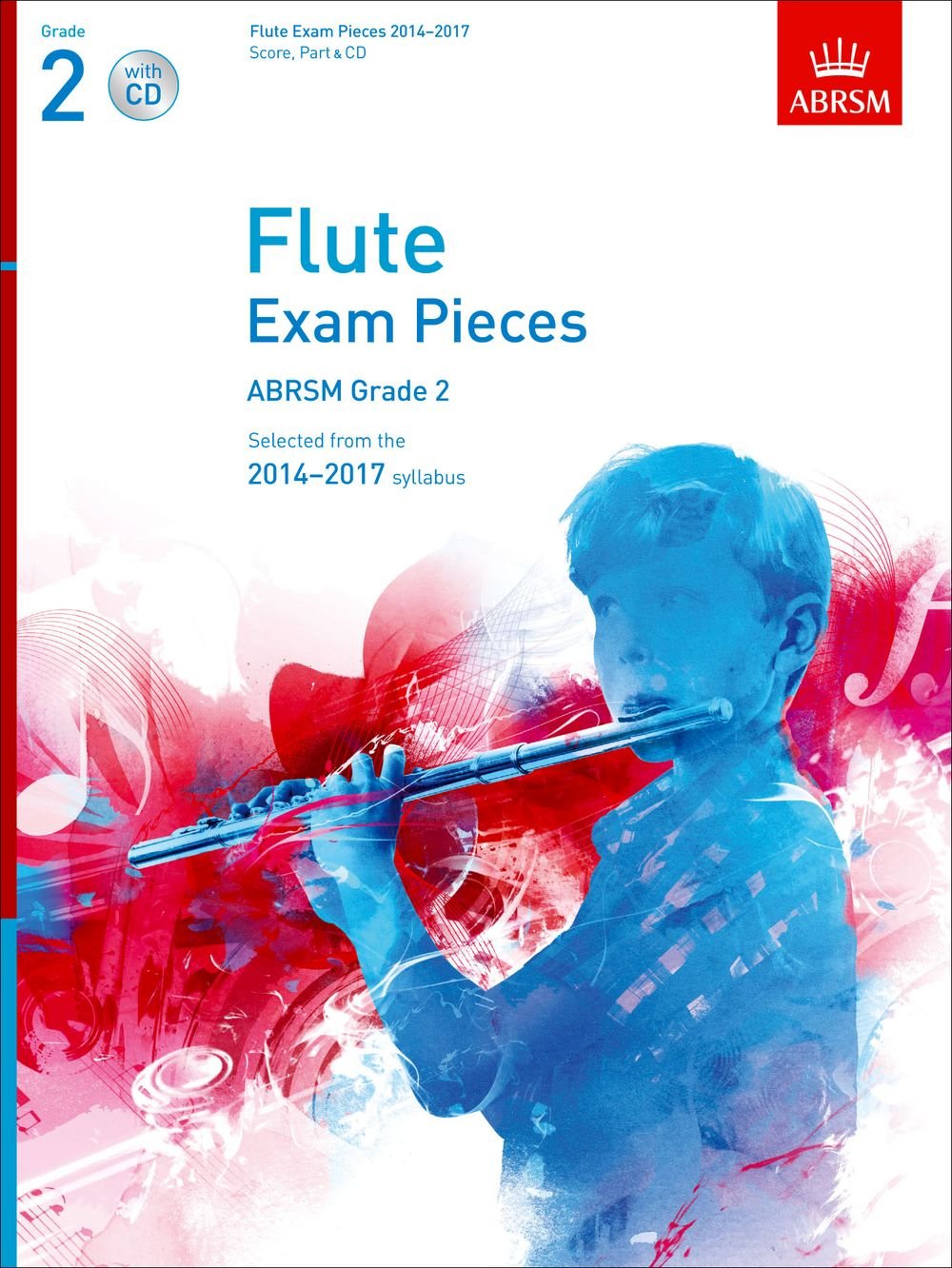 Abrsm exam pieces 2014-2017 grade 2 flute/piano (book/cd) +cd book