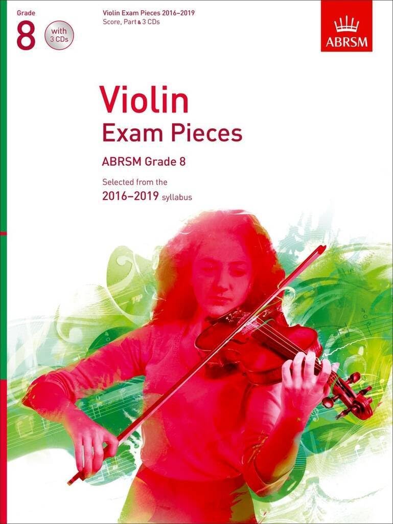 Violin Exam Pieces 2016-2019, ABRSM Grade 8, Score, Part & 3 CDs Sheet Music