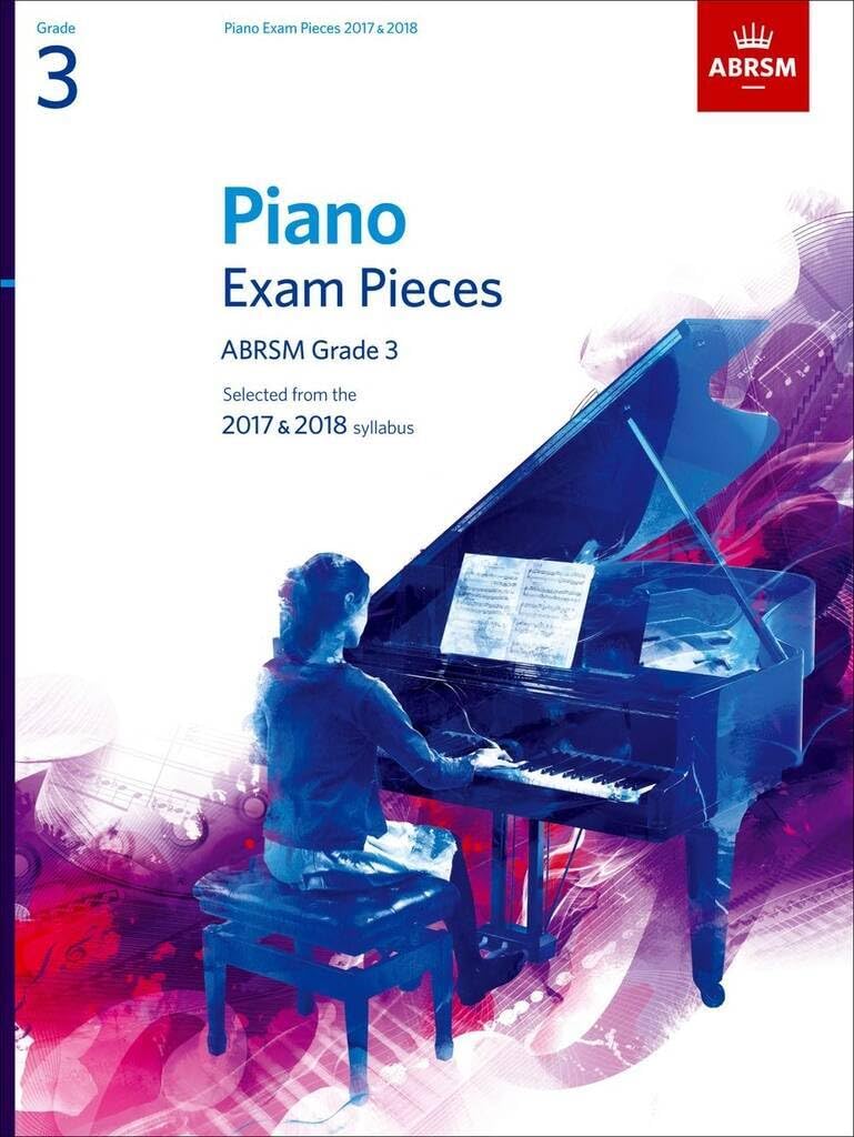 Abrsm piano exam pieces: 2017-2018 (grade 3) - book only piano book