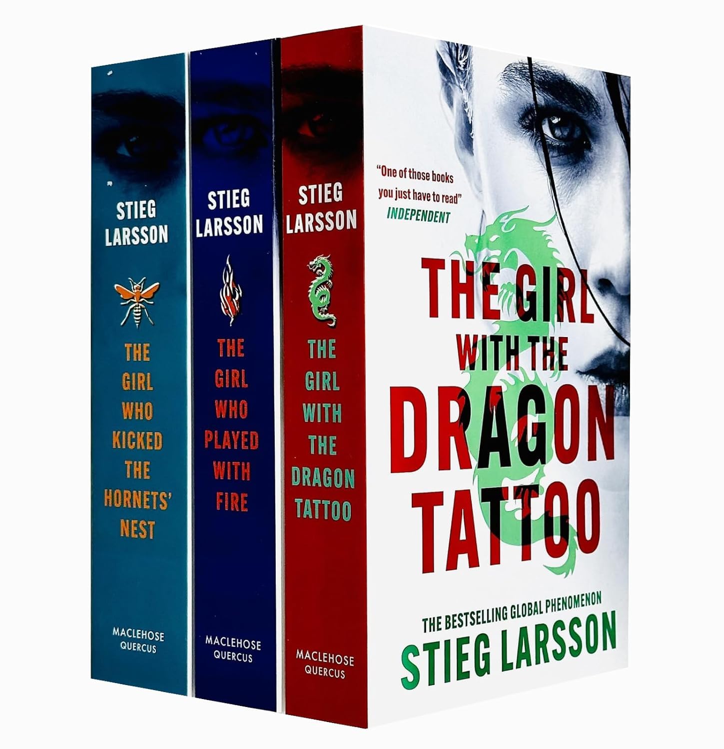 Stieg Larsson Three Book Set-Millennium Trilogy-The Girl with the Dragon Tatt... Contemporary literature